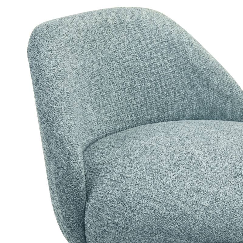 Erika Upholstered Swivel Bar Stool, Counter Height Barstool with Fabric Seat