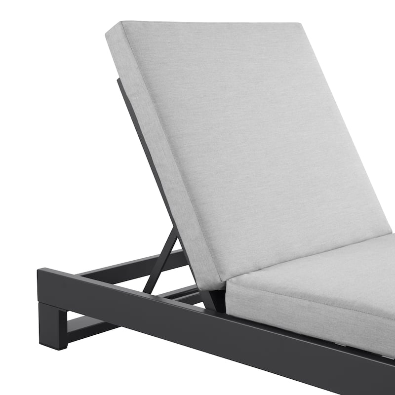 KOVA Minimalist Aluminum Outdoor Chaise Lounge (Set of 2)