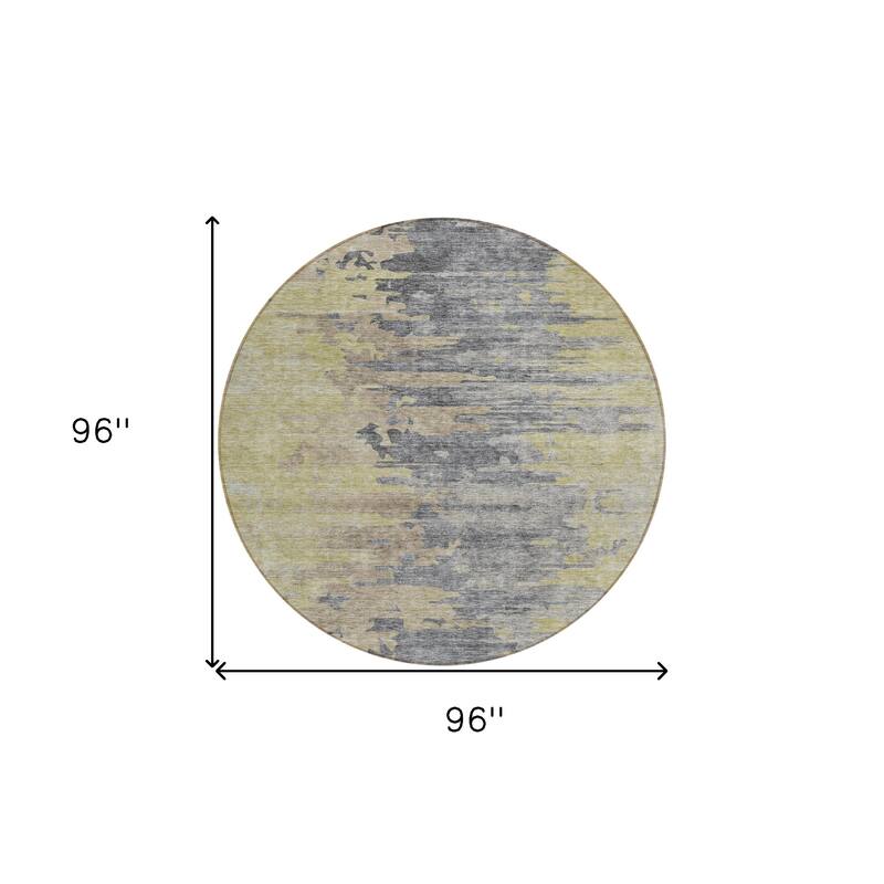HomeRoots Abstract Transitional Rectangle Outdoor Rug