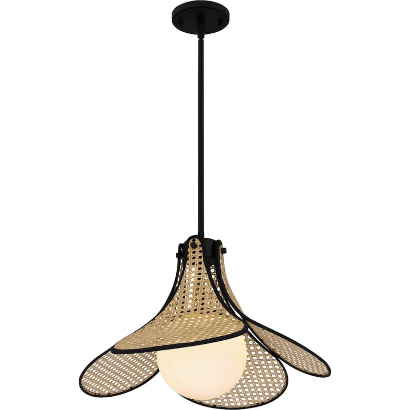 Delilah 1-Light Matte Black Pendant Light