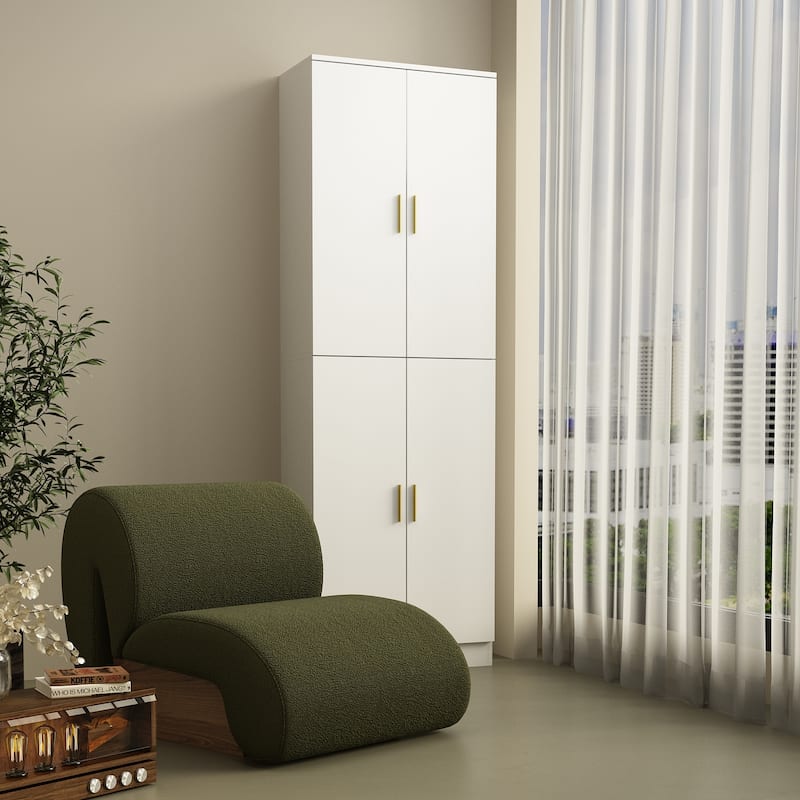 70.9"H Buffet Storage Cabinet Adjustable Shelf