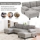 preview thumbnail 18 of 23, 103.5" Modern Chenille U-shaped Sectional Sofa with Dual Chaise Lounges and Armrest Pillows