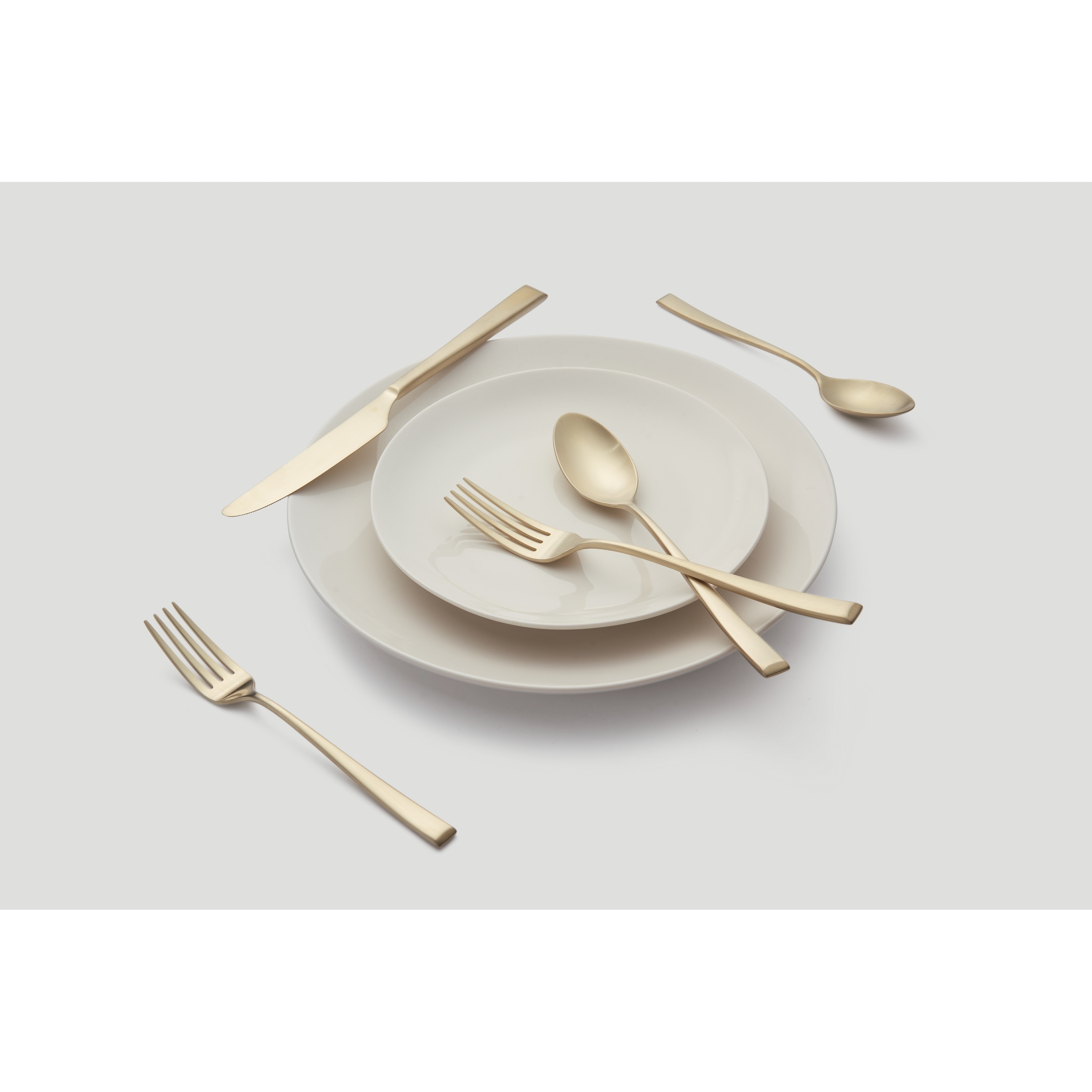 Cambridge Marlise Black Satin 20-Piece Flatware Set