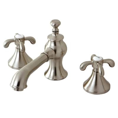 Kingston Brass French Country Widespread Bathroom Faucet - Free Brass