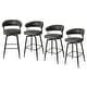 preview thumbnail 19 of 42, Glitzhome 26 or 31 Inches Modern Upholstered Swivel Counter Height Bar Stools