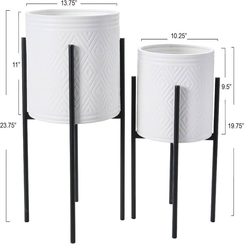 Metal Planters with Stands