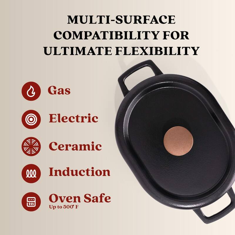 Alva Nori Enameled Cast Iron Dutch Oven w/ Lid Nonstick Enameled Pot