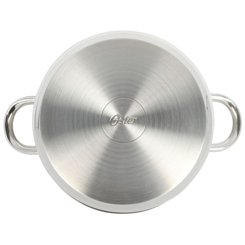 Oster Sangerfield 12 Piece Stainless Steel Cookware Set W/ Kitchen Tools