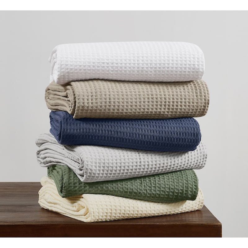 Cannon Heritage Cotton Waffle Blanket and Throw
