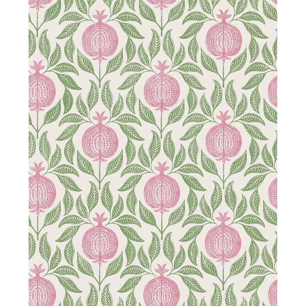 Graham & Brown Apple of Grenada Pink & Green Wallpaper