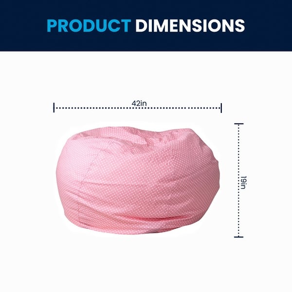 dimension image slide 20 of 22, Oversized Refillable Bean Bag Chair for Kids and Adults