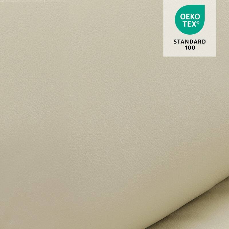 MCombo Medium Dual Motor Power Lift Recliner Chair Infinite Position, Massage and Heat, Extended Footrest, Faux Leather 7890