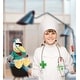 preview thumbnail 4 of 4, DolliBu Pirate Pelican with Red Scarf Doctor Plush with Uniform & Cap - 8 inches