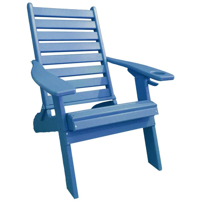 Ladderback Folding Adirondack Chair - Farmhouse Collection - Blue