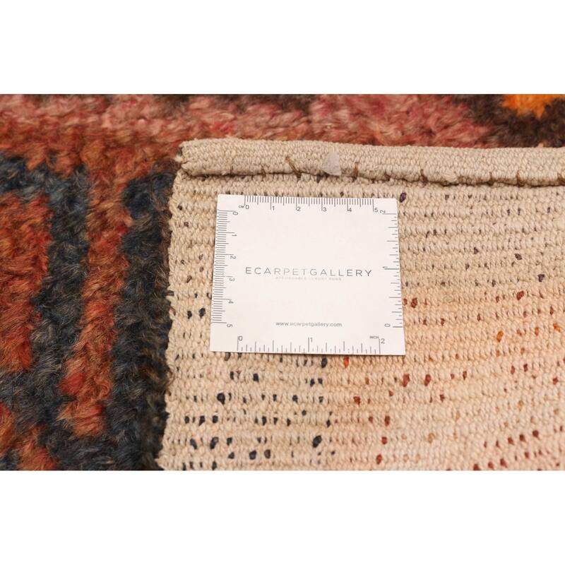 ECARPETGALLERY Hand-knotted Afghan Shiravan Red Wool Rug - 2'11 x 10'0