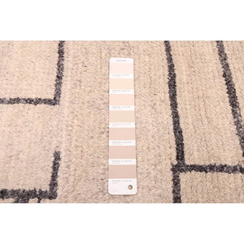 ECARPETGALLERY Hand-knotted Tangier Light Khaki Wool Rug - 5'4 x 7'7