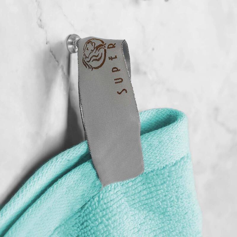 Superior Ultra-Soft Cotton Solid Medium Weight Bath Towel Set of 2