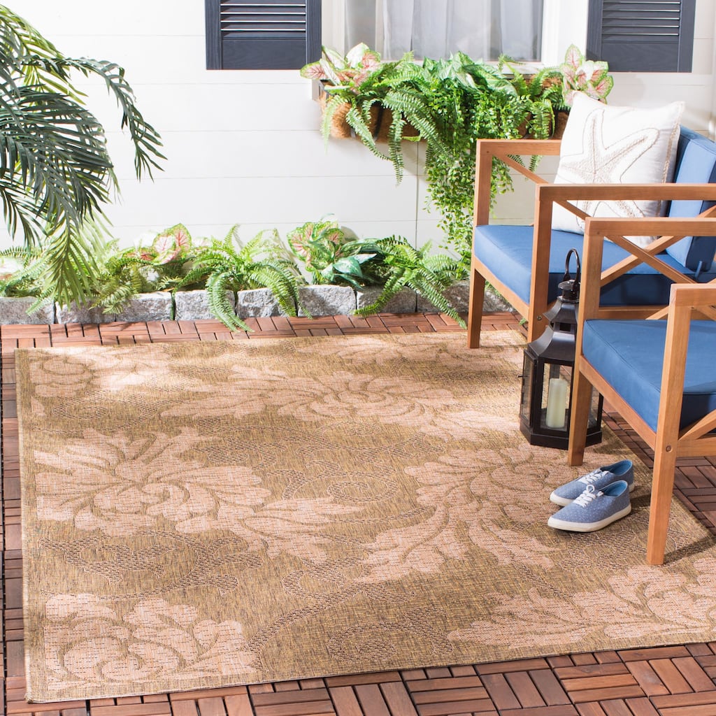 SAFAVIEH Courtyard Monna Indoor/ Outdoor Patio Backyard Rug
