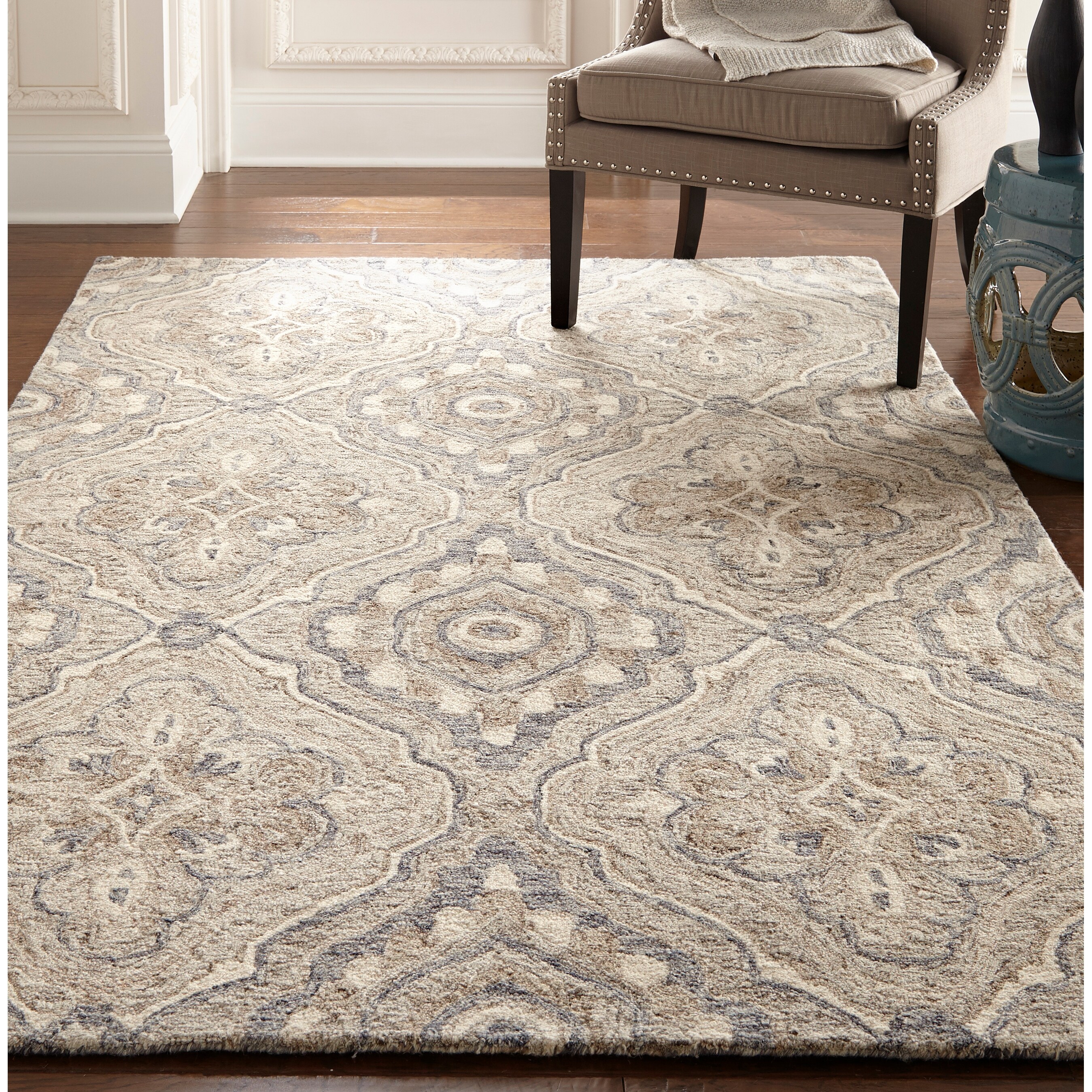Shop Copper Grove Suresnes Brown And Grey Area Rug Overstock