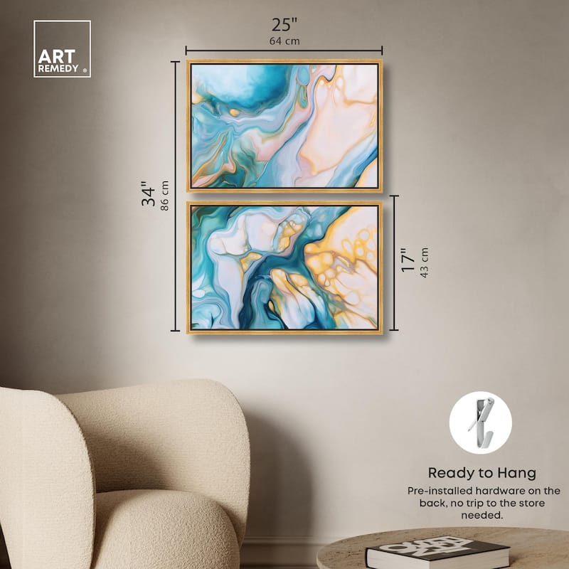 Visions Pastel III Canvas Set of 2 by Art Remedy