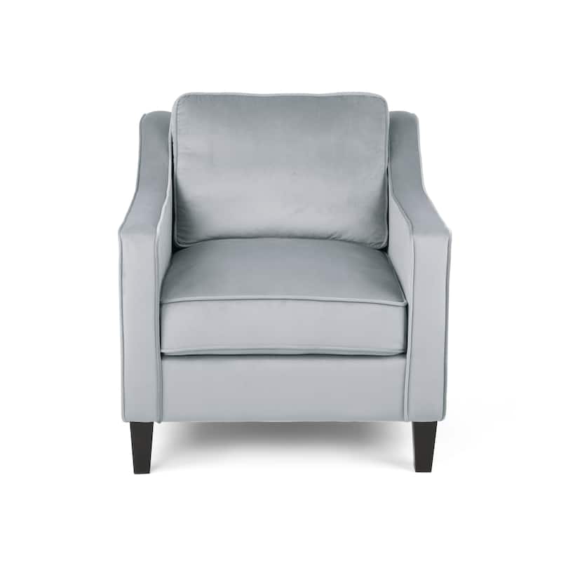 Milo Contemporary Velvet Club Chair by Christopher Knight Home - 30.75" W x 33.50" L x 33.75" H