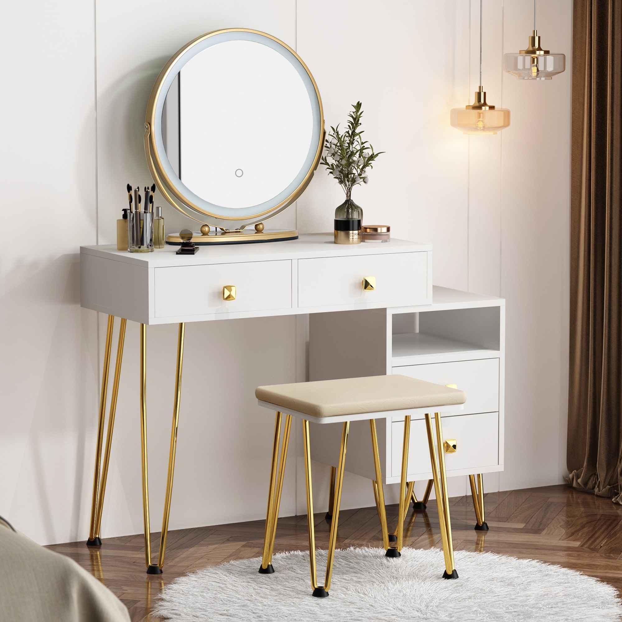 Bed bath and store beyond makeup vanity