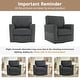 preview thumbnail 16 of 20, 360-Degree Swivel Accent Chair w/Storage Pockets，Chenille Upholstery Barrel Accent Chair