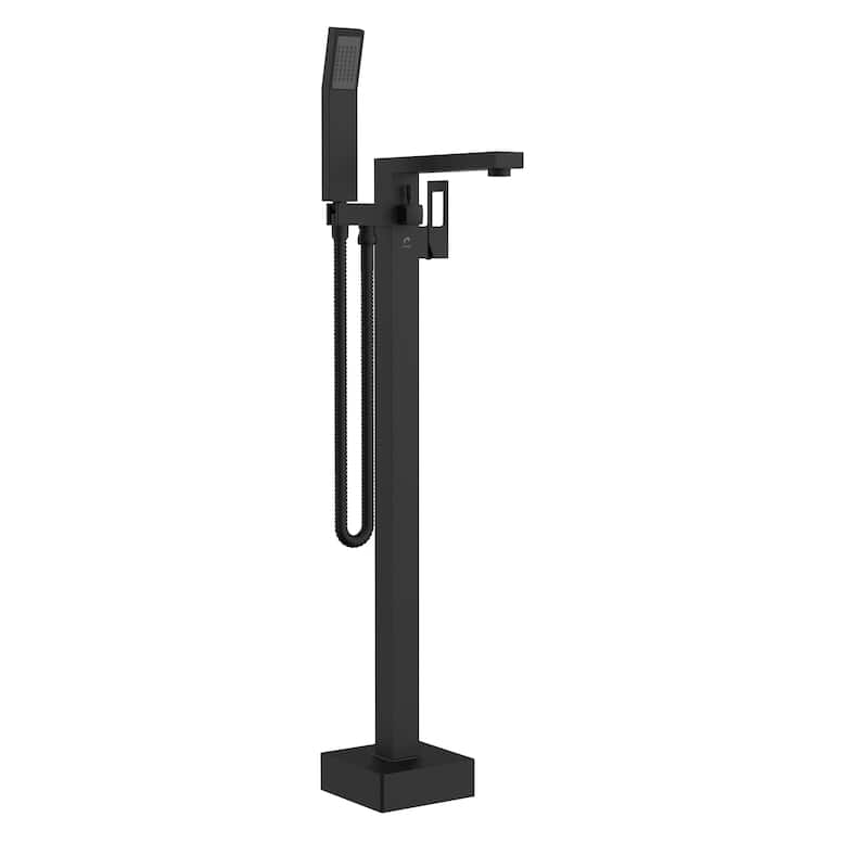 Belanger QUA45CMB Single Handle Freestanding Tub Filler, Matte Black