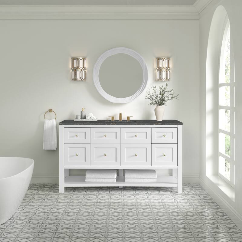 Breckenridge 60" Single Vanity, Bright White - 60S