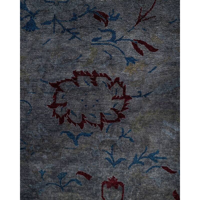 Contemporary Overdyed Wool Hand Knotted Area Rug - 8' 2" x 10' 1"