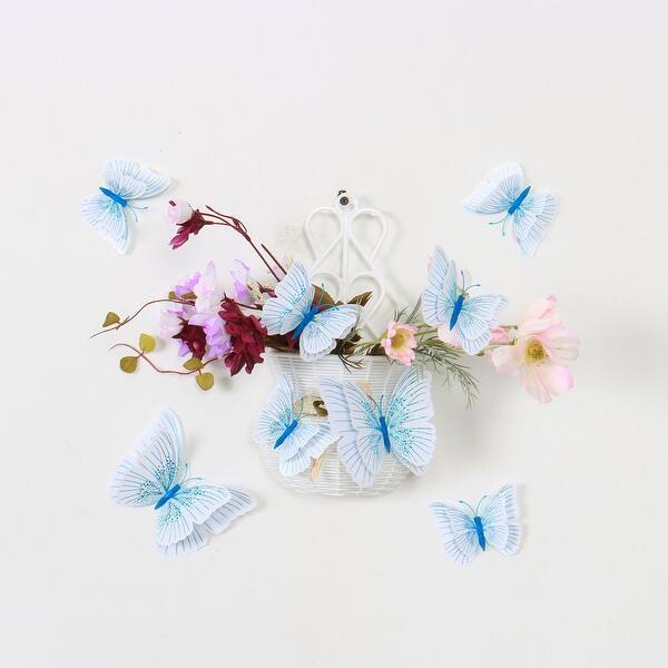 Shop 36pcs 3d Butterfly With Double Wings Diy Wall Sticker For