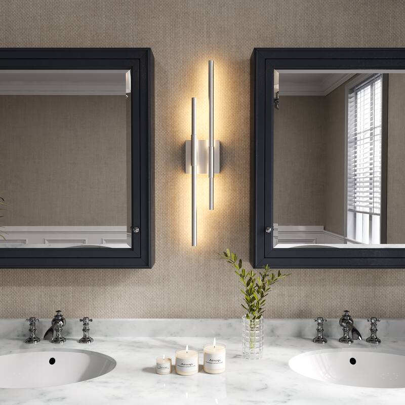 LED Bath and Vanity Light Dimmable Metal Wall Sconces