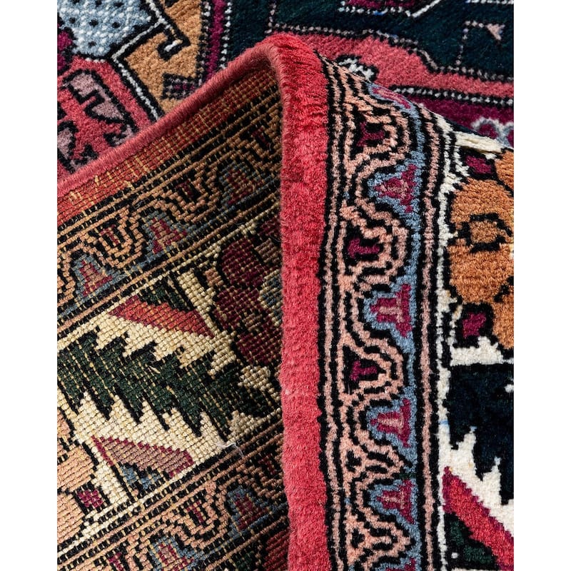 Overdyed, One-of-a-Kind Handmade Area Rug - Red - 4' 0" x 6' 6"