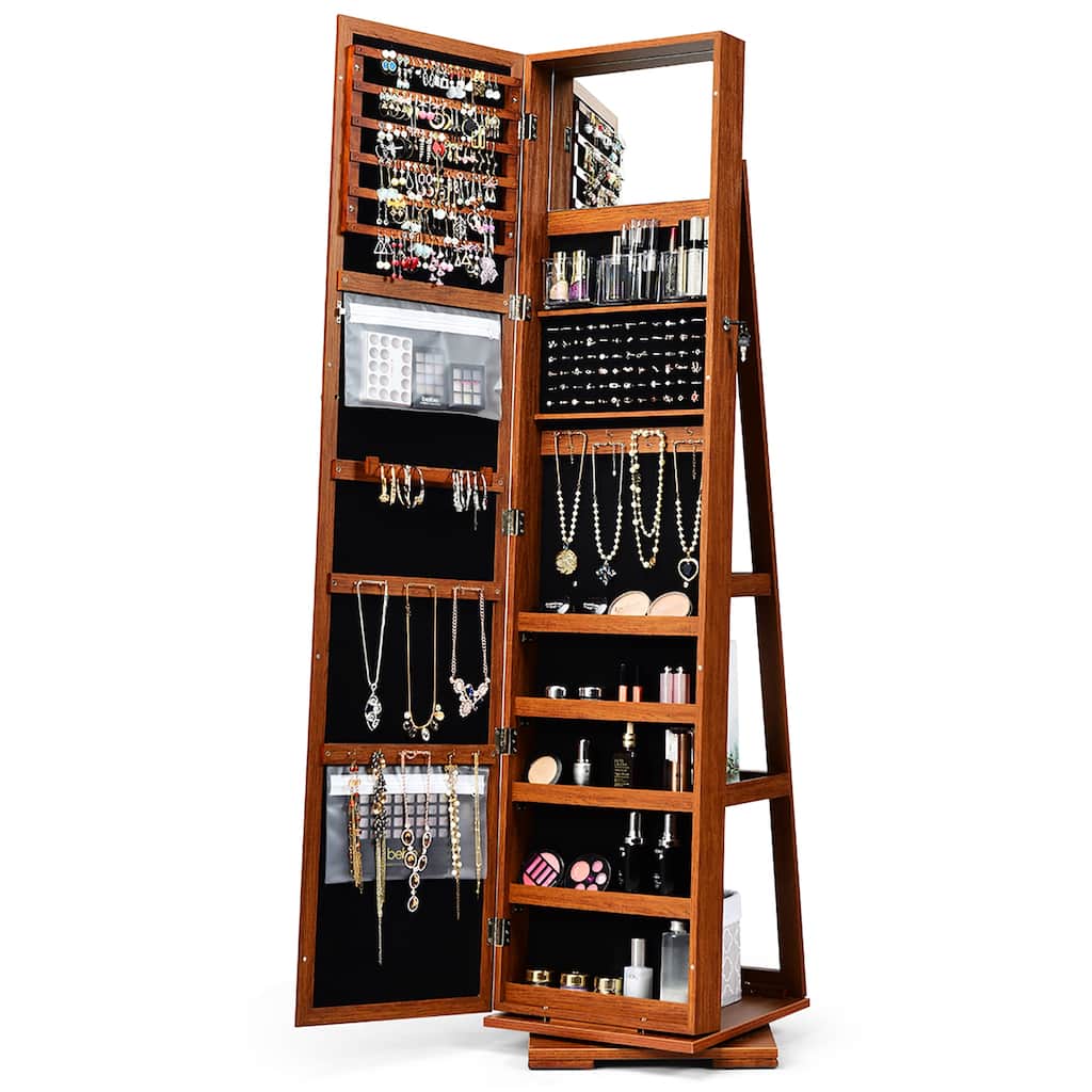 Armoire Jewelry Cabinet Standing Jewelry Organizer