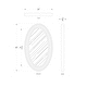 preview thumbnail 10 of 8, Varaluz Athena Oval Wall Mirror