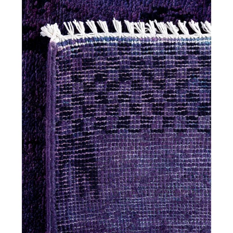 Overdyed One-of-a-Kind Hand-Knotted Area Rug - Purple - 4' 5" x 7' 5"