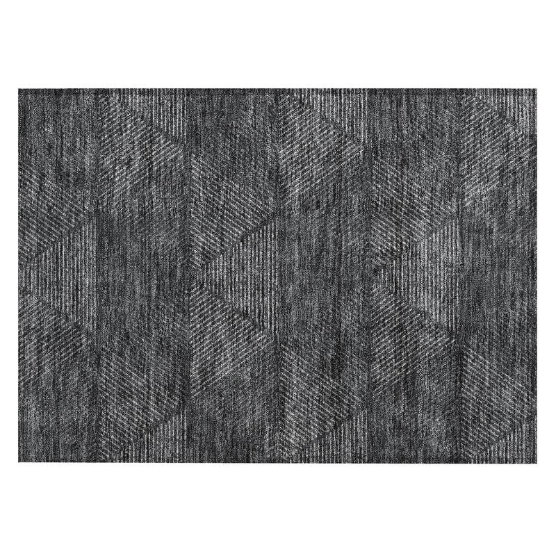Machine Washable Indoor/ Outdoor Chantille Contemporary Prism Rug