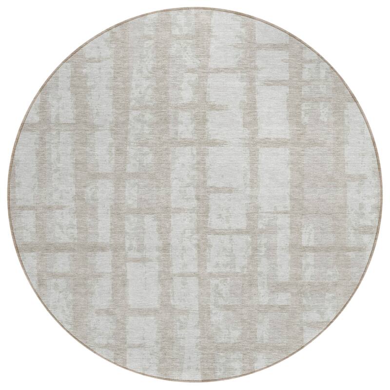 HomeRoots Striped Transitional Rectangle Outdoor Rug