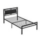 preview thumbnail 6 of 12, Twin Metal Bed Sturdy System Metal Bed Frame, Modern Style