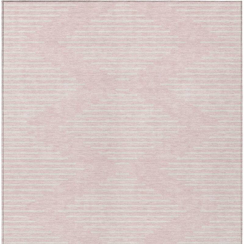 HomeRoots Geometric Transitional Rectangle Outdoor Rug