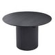 preview thumbnail 7 of 6, Solid Top Kitchen Oval Expandable Dining Table