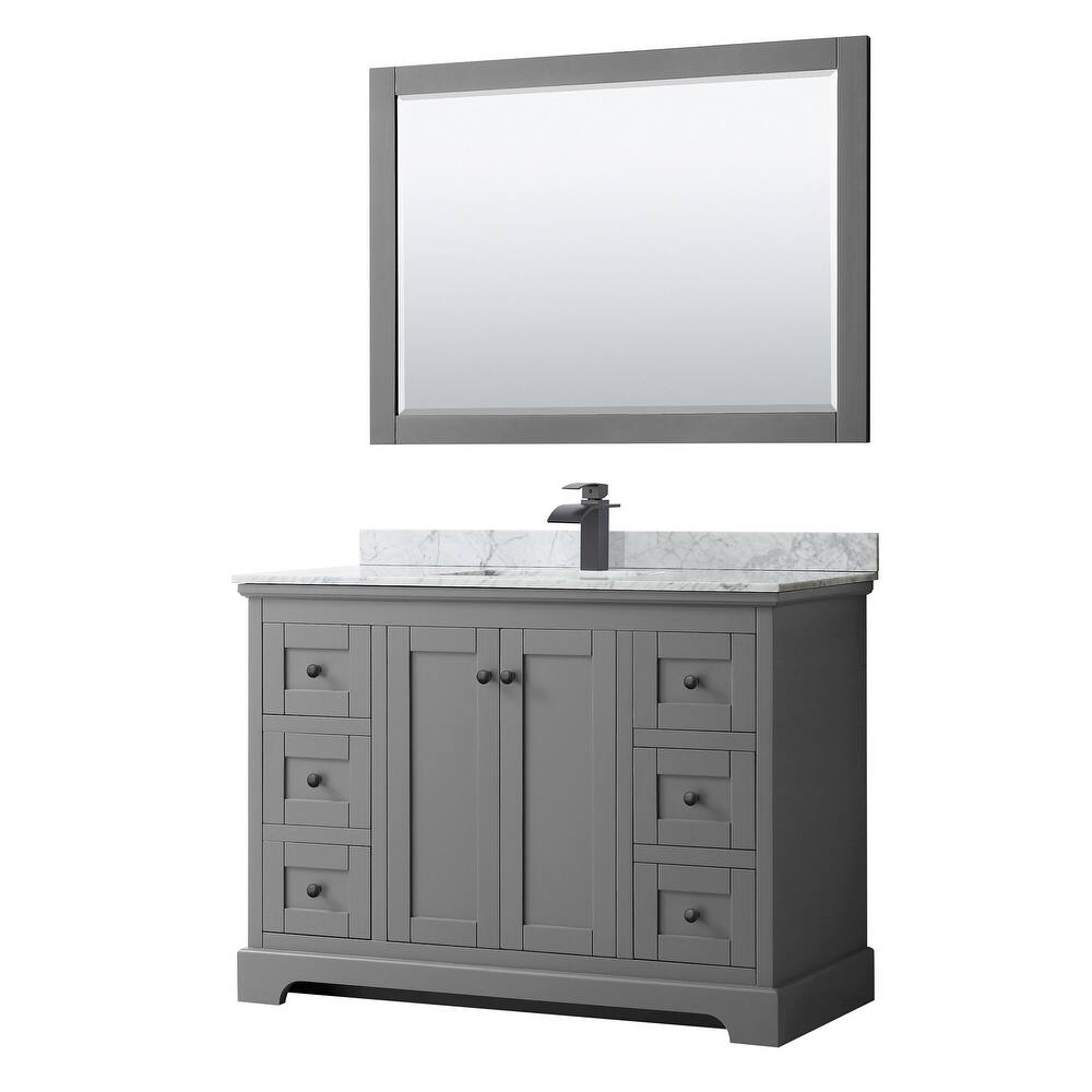 Wyndham Collection Avery 48" Free Standing Single Basin Vanity Set