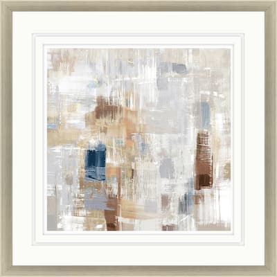 Storm Rush Framed Art Giclee Under Glass - White