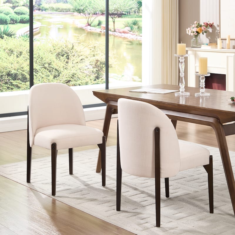 Wooden Dining Chairs Set of 2