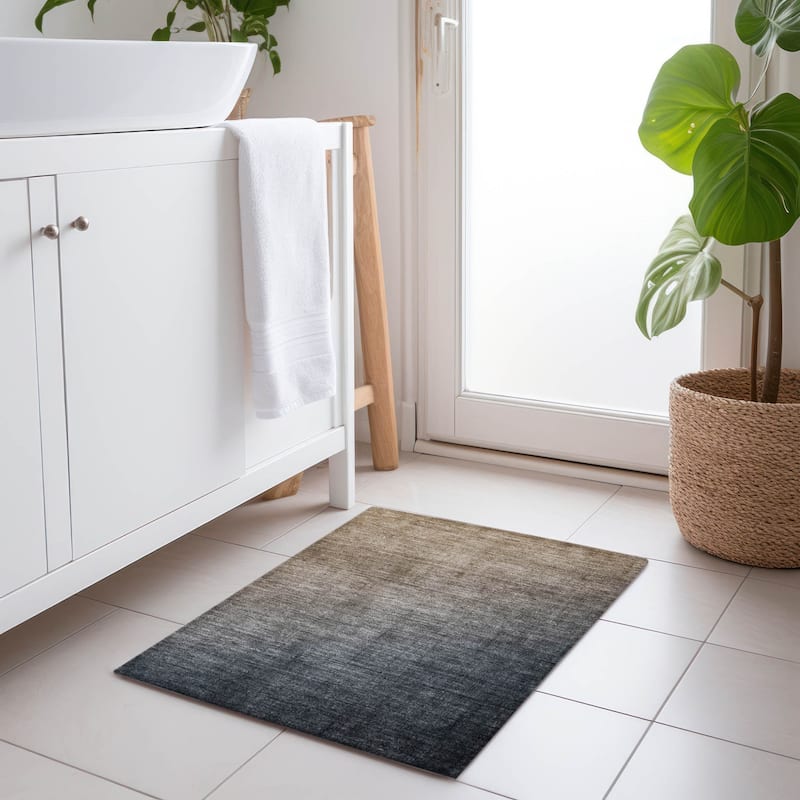 Naz Ombre Weather Resistant Blended Style Outdoor Rug