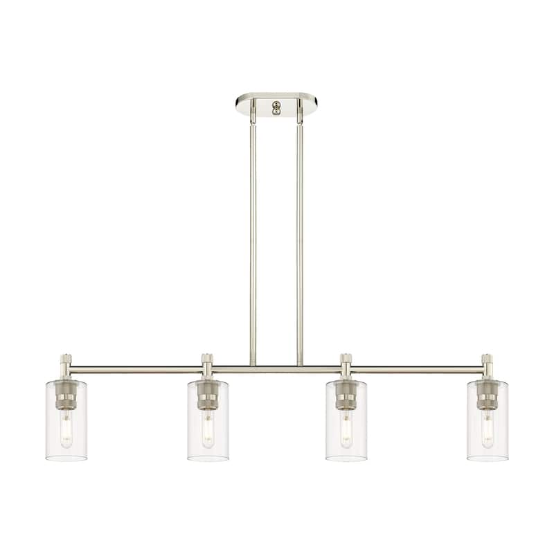 Innovations Lighting 434-4I-10-44 Crown Point Linear Crown Point 4 - Polished Nickel / Clear