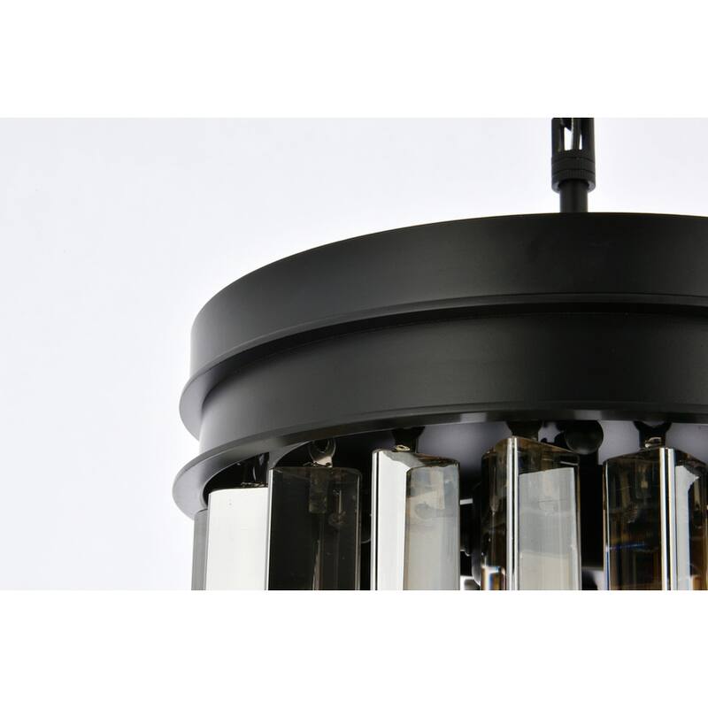 Royce Edge 3-Light Matte Black Pendant