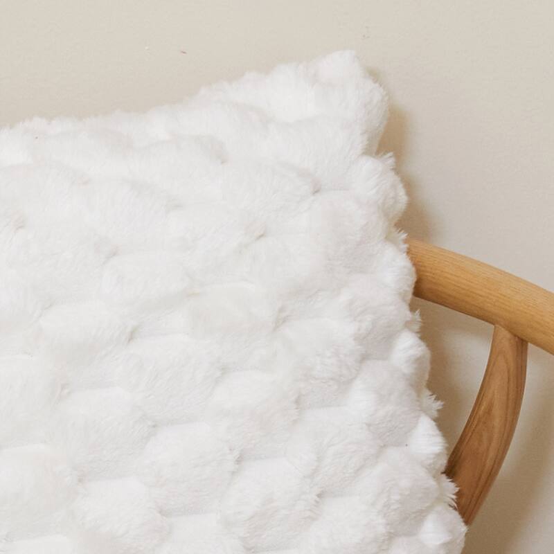 Ivy Jack Decorative 20 x 20 Square Plush Fur Throw Pillows