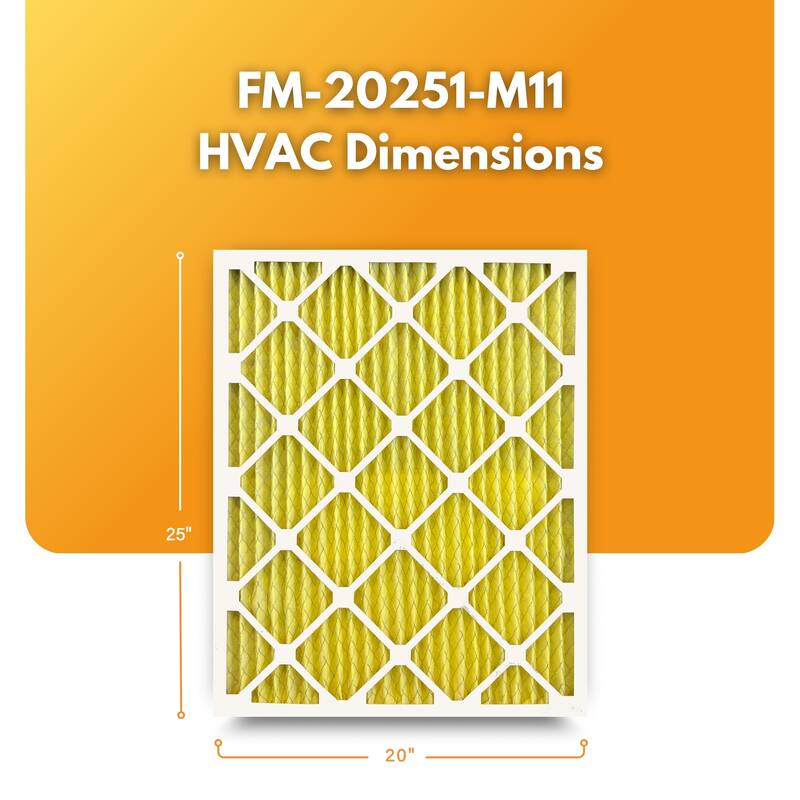 Filter-Monster Pleated HVAC Air Conditioner Furnace Replacement Air Filter