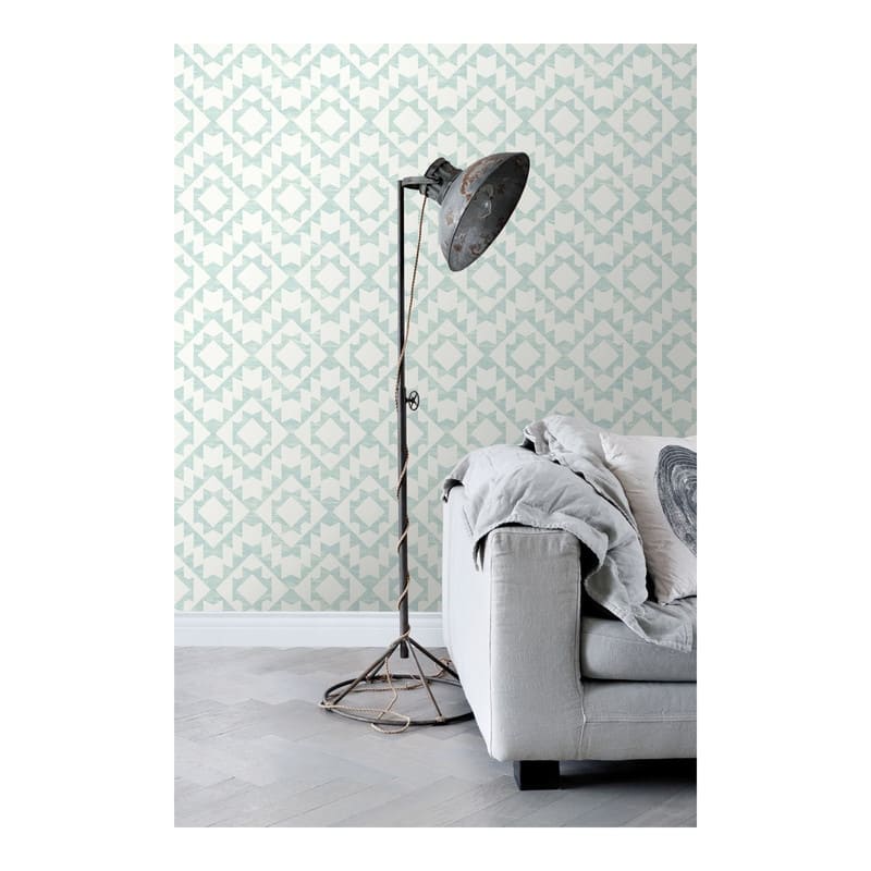 ESTA Home Fantine Mint Geometric Wallpaper - 20.5 x 396 x 0.025